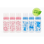 MAMADEIRA RETA CRISTAL 240ML C/DESENHO C/6 UN