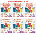 MASSINHA DE MODELAR 6 CORES - 6 CAIXINHAS COM 90G CADA