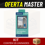 MASTER C/25 CARREGADOR SMART TIPO C  5.1A