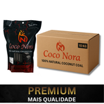 MASTER COM 10 PACOTE CARVÃO PREMIUM COCO NORA 1KG