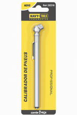 Medidor Manual Pressão Tipo Caneta Calibragem De Pneu 50lbs