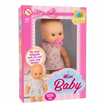 Mini Boneca Baby 100% Vinil – Bebezinho Todo em Vinil 12cm