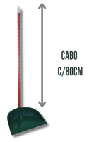 PÁ PARA LIXO COM CABO DE 80CM CORES SORTIDAS