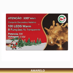 PISCA PISCA DE NATAL 100 LEDS  10 METROS 