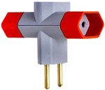 PLUGUE TRÊS SAÍDAS 2P+T 10A/250V LUSTER C/ INMETRO