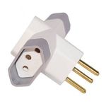 PLUGUE TRÊS SAÍDAS 2P+T 10A/250V LUSTER C/ INMETRO