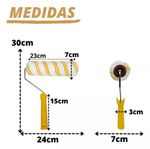 ROLO C/SUPORTE PINTURA 9''