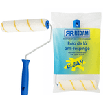 ROLO DE LÃ ANTI-RESPINGO DE 15CM C/CABO (BRANCO) REDAM