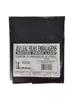 SACO DE LIXO 30 LITROS PRETO 10UN JLR