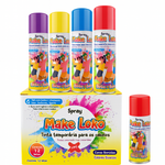 Tinta Temporária para Cabelo em Spray – Caixa c/12 Unidades (Cores Sortidas)