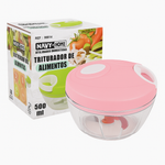 Triturador de Alimentos Manual 500ml Navy – 3 Lâminas Inox