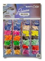 UNHA POSTIÇA COLORIDA CART C/ 24 PACKS