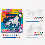 UNICÓRNIO PARA COLORIR COM TINTA E ACESSÓRIOS 