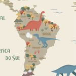 Adesivo - Mapa Dinos