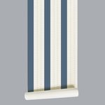 Papel de Parede - Listrado com Quadrados Amarelos