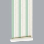 Papel de Parede - Listrado com Quadrados Amarelos
