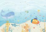 Tapete Playmat - Fundo do Mar