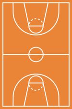 Tapete Playmat - Quadra de Basquete