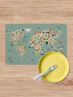 Jogo Americano - Mapa Caça ao Tesouro (Verde)