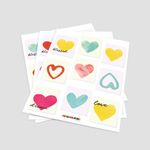 Stickers - Amor em Post-its