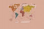 Papel de Parede - Mapa Terra Coral