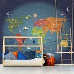 Papel de Parede - Mapa Terra no Espaço