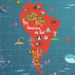 Papel de Parede - Mapa Terra no Espaço