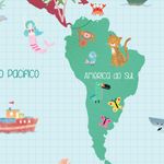 Papel de Parede - Mapa So Cute
