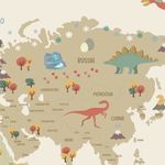 Papel de Parede - Mapa Dinos