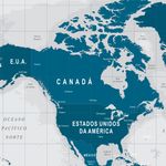 Papel de Parede - Mapa Índigo