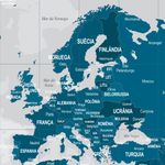 Papel de Parede - Mapa Índigo