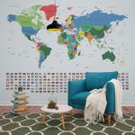 Papel de Parede - Mapa Flags