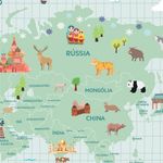 Papel de Parede - Mapa Cozy World