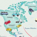 Papel de Parede - Mapa Carrinhos
