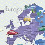 Papel de Parede - Mapa Carrinhos