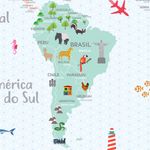 Papel de Parede - Mapa Candy
