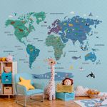 Papel de Parede - Mapa Animal Planet