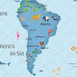 Papel de Parede - Mapa Animal Planet