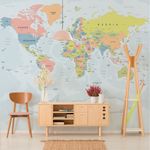 Papel de Parede - Mapa A La Neon