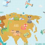 Papel de Parede - Mapa So Cute