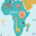 Papel de Parede - Mapa So Cute