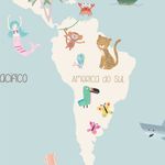 Papel de Parede - Mapa So Cute