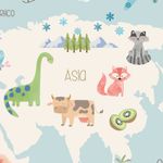 Papel de Parede - Mapa So Cute