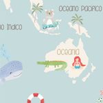 Papel de Parede - Mapa So Cute