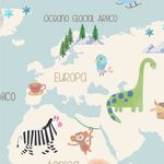 Papel de Parede - Mapa So Cute