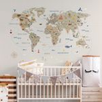 Papel de Parede - Mapa Aventura em Tons Terrosos