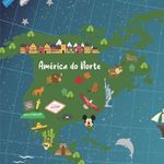 Papel de Parede - Mapa Terra no Espaço