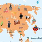 Papel de Parede - Mapa Super Heroes Lego