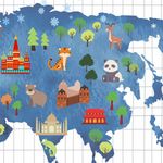 Papel de Parede - Mapa Pequenos Exploradores