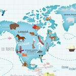 Papel de Parede - Mapa Volta ao Mundo